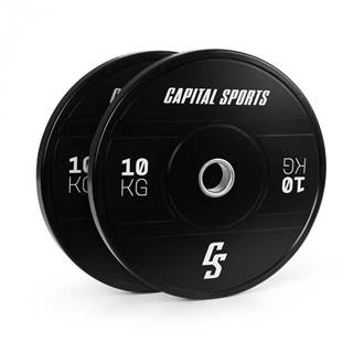 Capital Sports Elongate 2020, kotúče, 2 x 10 kg, tvrdá guma, 50,4 mm