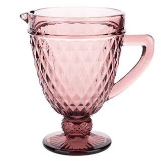 Kondela Retro džbán na vodu/na víno 1150ml ružová VERITAS, značky Kondela