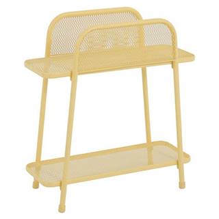 ADDU Žltý kovový odkladací stolík na balkón Garden Pleasure MWH, výška 70 cm, značky ADDU