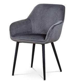 Jedálenská stolička LORETA sivá/čierna