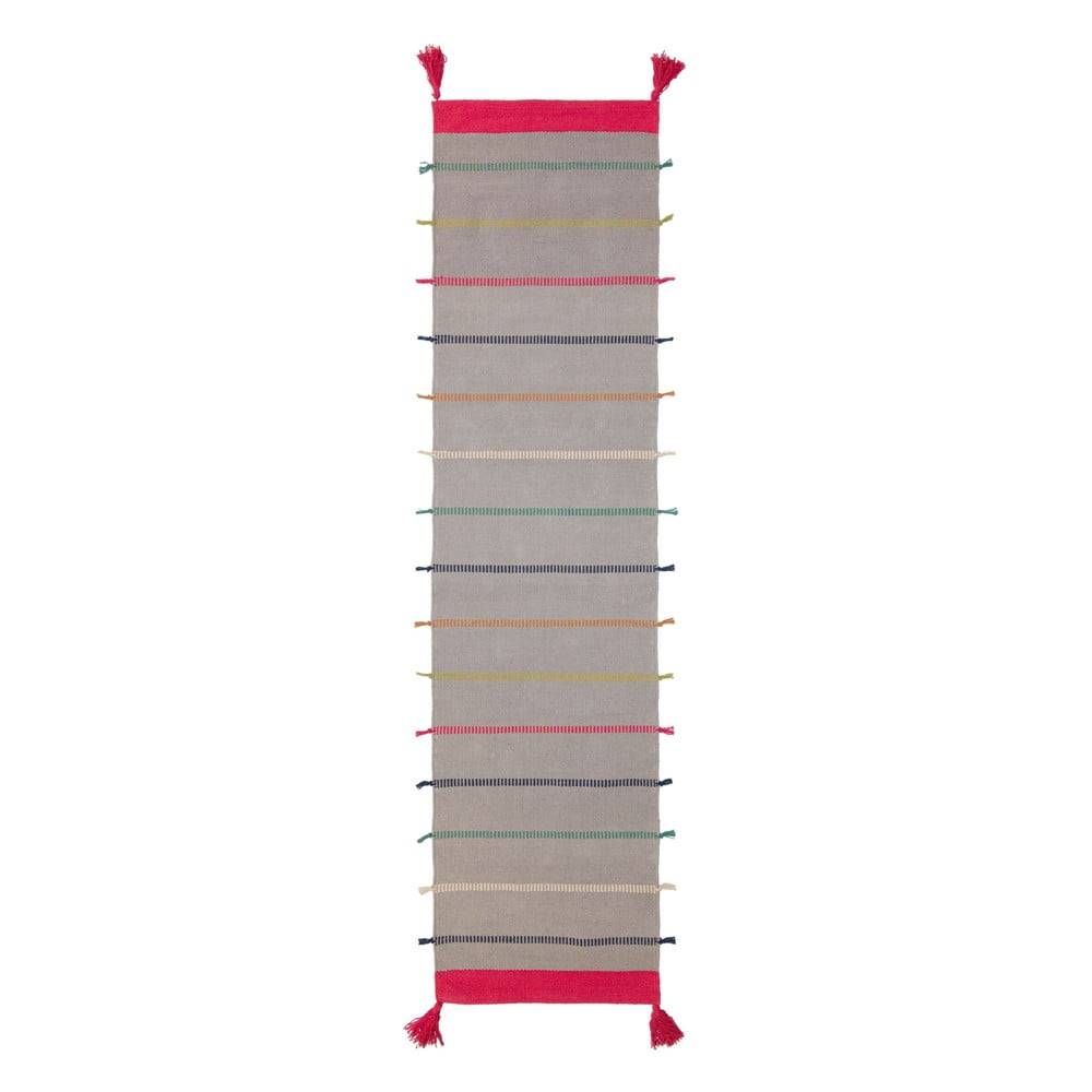 Flair Rugs Sivý bavlnený koberec  Nahla, 60 x 200 cm, značky Flair Rugs