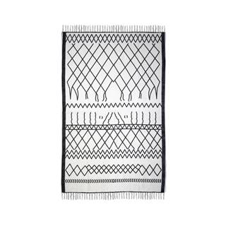 HSM collection Čierno-biely bavlnený koberec  Colorful Living Garrio, 70 × 120 cm, značky HSM collection