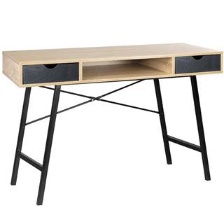 MERKURY MARKET Písací stôl Loft sonoma/ cierny, značky MERKURY MARKET