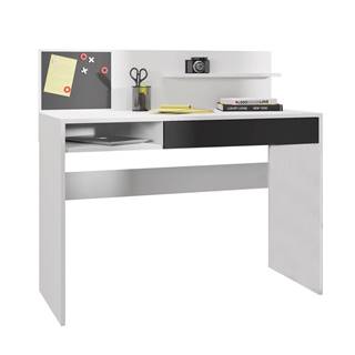 PC stôl s magnetickou tabuľou biela/čierna IMAN