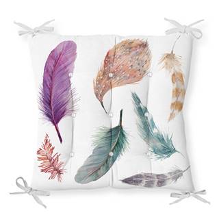 Minimalist Cushion Covers Sedák s prímesou bavlny  Feathers, 40 x 40 cm, značky Minimalist Cushion Covers