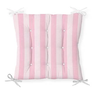 Minimalist Cushion Covers Sedák s prímesou bavlny  Cute Stripes, 40 x 40 cm, značky Minimalist Cushion Covers