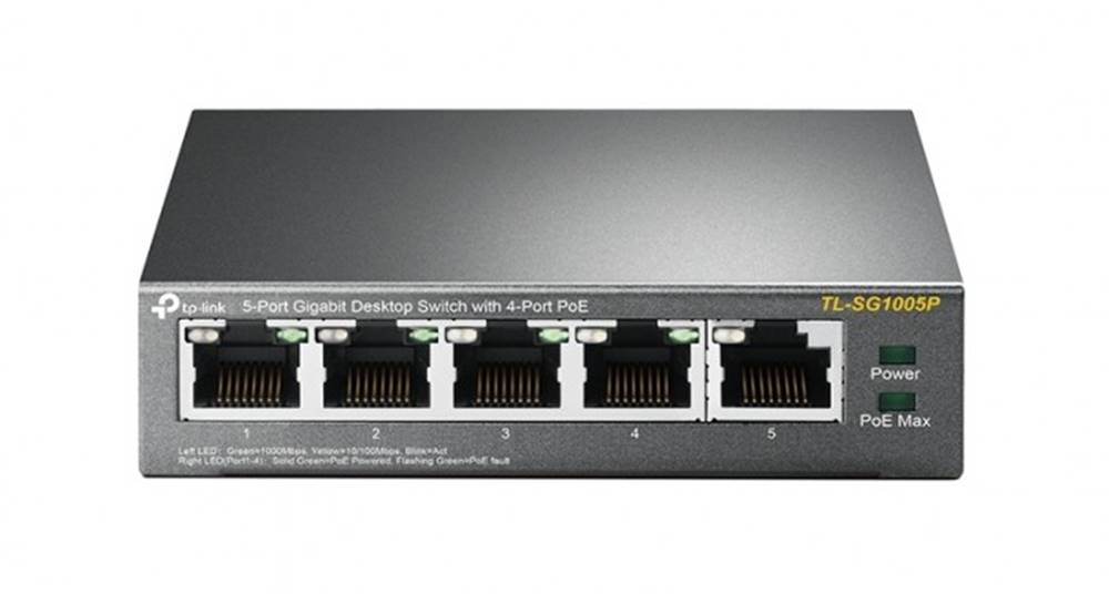 TP-Link Switch  TL-SG1005P, GLAN, PoE, 5-port, značky TP-Link