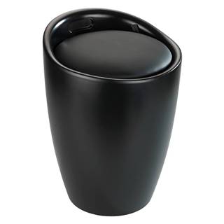 Wenko Čierna kúpeľňová stolička s vyberateľným košom na bielizeň  Candy, značky Wenko