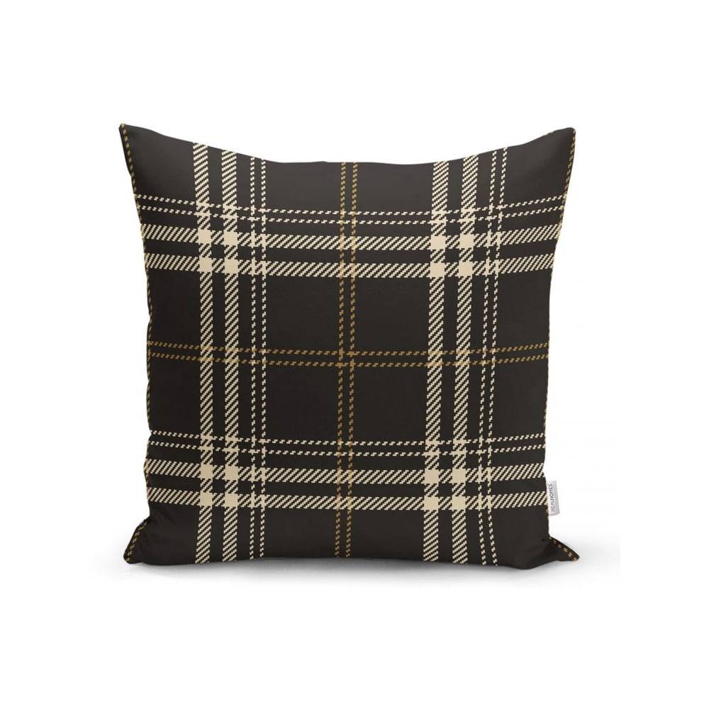 Minimalist Cushion Covers Čierno-béžová dekoratívna obliečka na vankúš  Flannel, 45 x 45 cm, značky Minimalist Cushion Covers