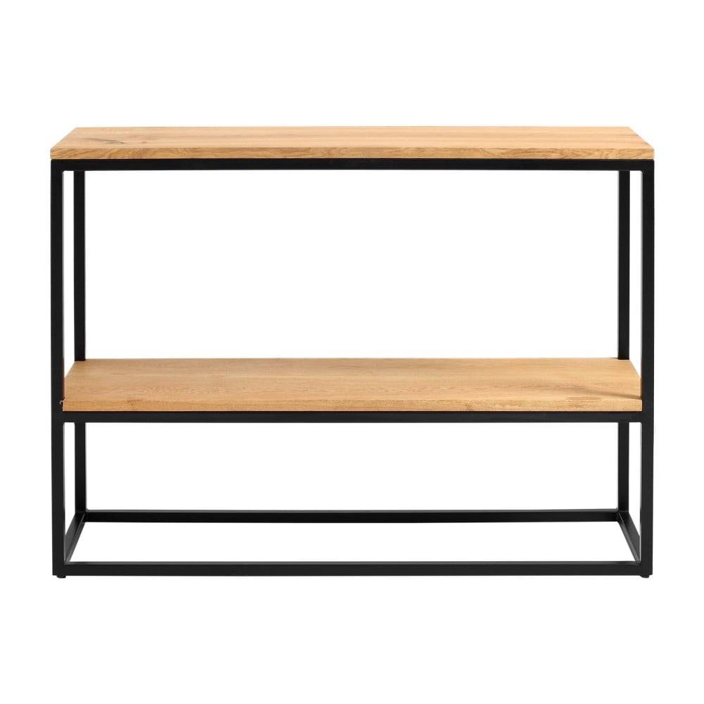 Custom Form Čierny konzolový stolík z dubového dreva CustomForm Julita, značky Custom Form