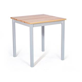 loomi.design Jedálenský stôl z borovicového dreva s bielou konštrukciou Bonami Essentials Sydney, 70 x 70 cm, značky loomi.design