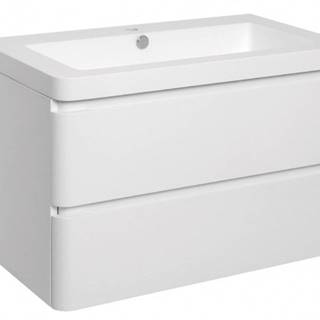 Kúpeľňová skrinka s umývadlom Praya závesná 105x53x48,biela,lesk