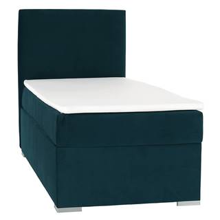 Kondela Boxspringová posteľ jednolôžko zelená 90x200 ľavá SAFRA, značky Kondela