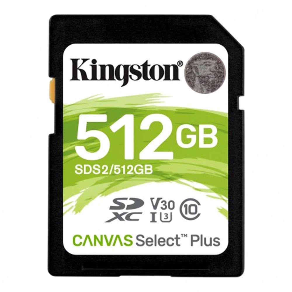 Kingston SDXC karta  Canvas Select Plus 512GB, značky Kingston