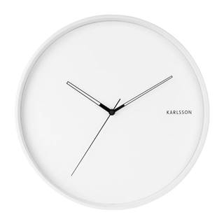 Biele nástenné hodiny Karlsson Hue, ø 40 cm