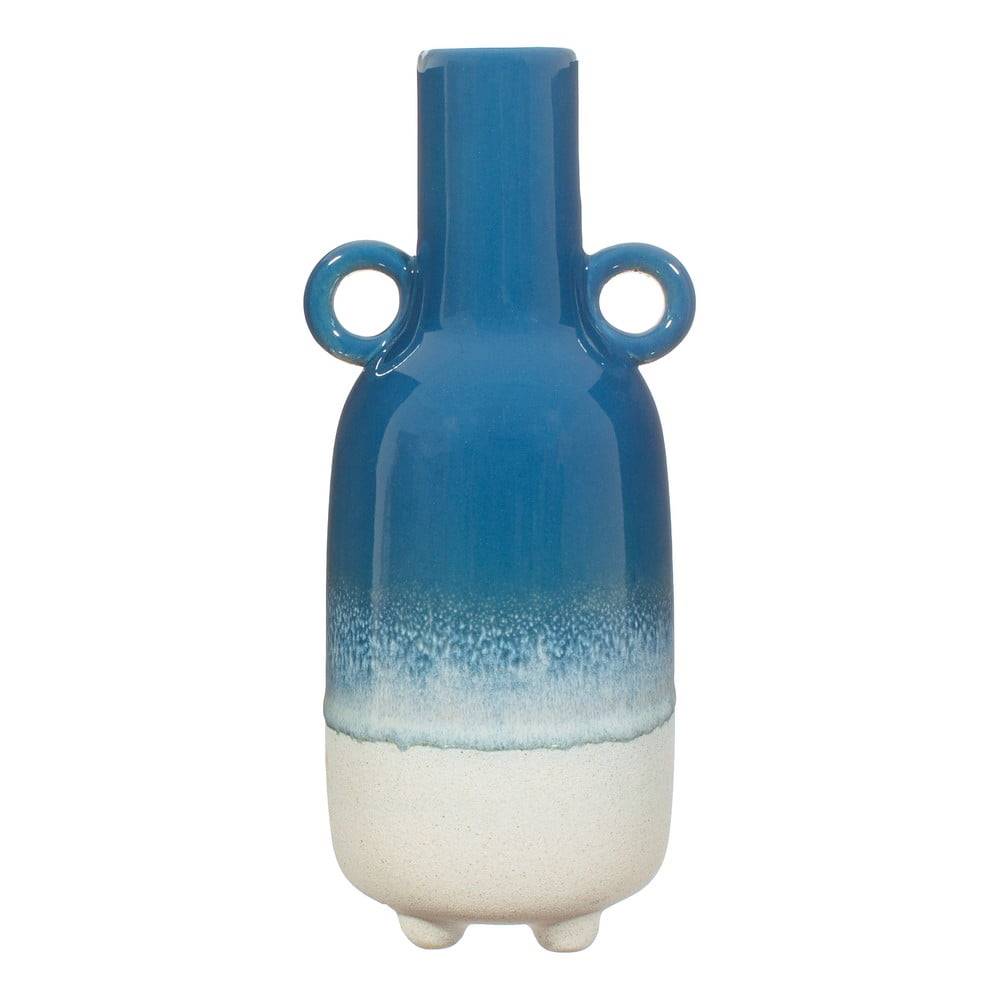 Sass & Belle Modrá váza  Bohemian Home Mojave, výška 23 cm, značky Sass & Belle