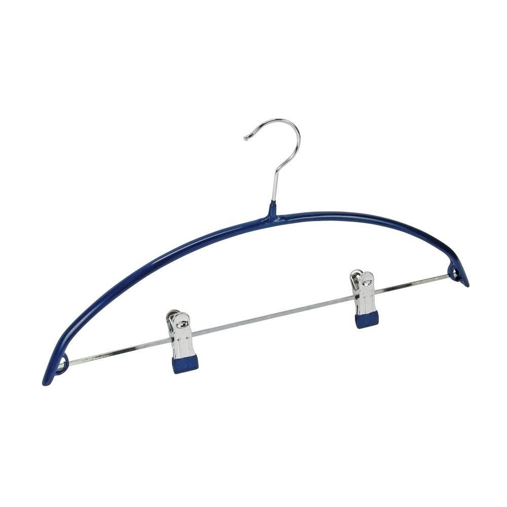 Wenko Modrý protišmykový vešiak na oblečenie s klipsami  Hanger Compact, značky Wenko