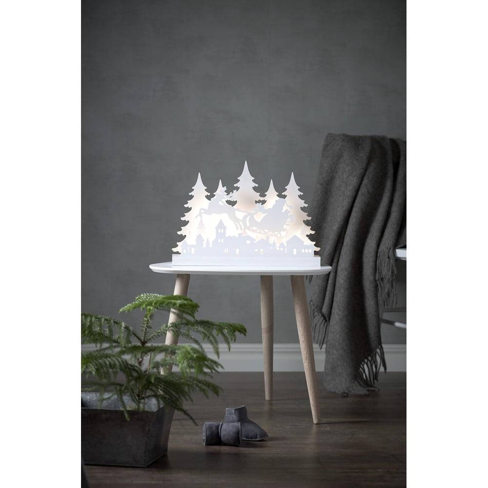 Star Trading Biela vianočná svetelná LED dekorácia  Grandy Reinders, dĺžka 42 cm, značky Star Trading
