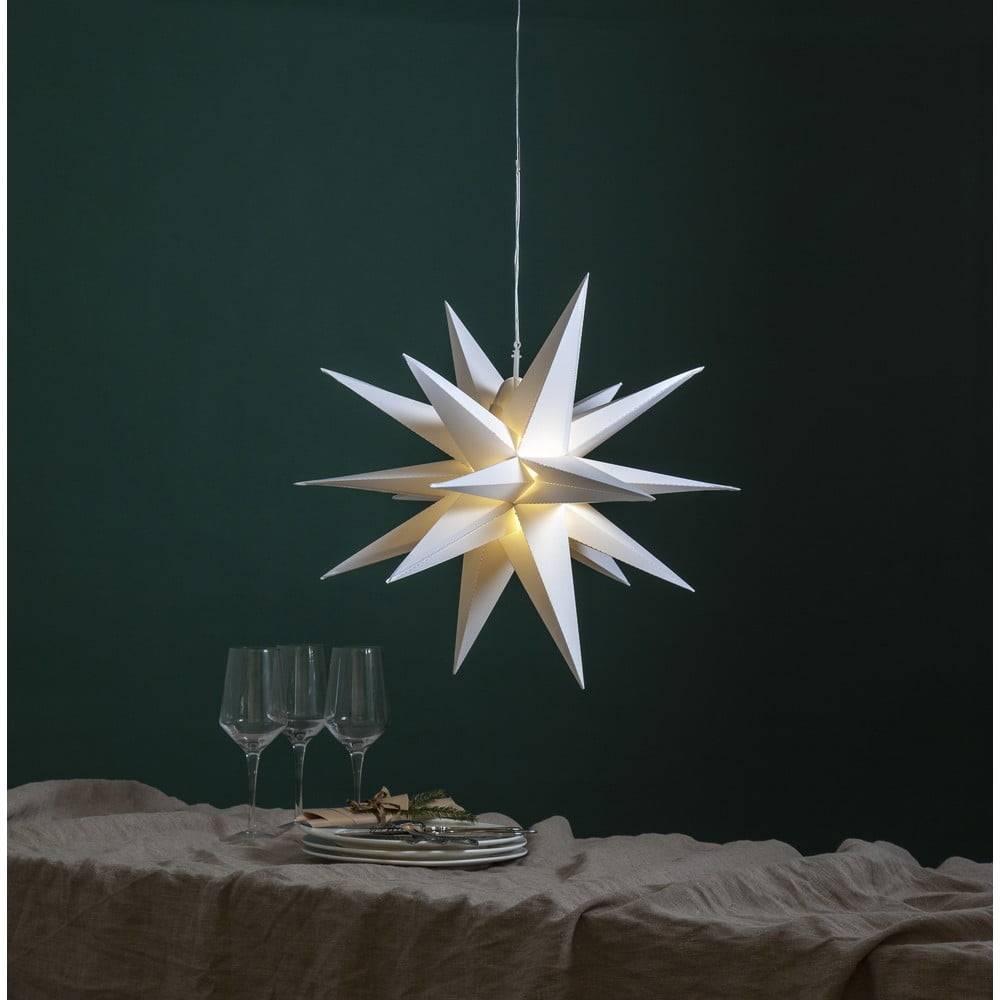 Star Trading Biela vianočná vonkajšia svetelná LED dekorácia  Alice, ø 57 cm, značky Star Trading