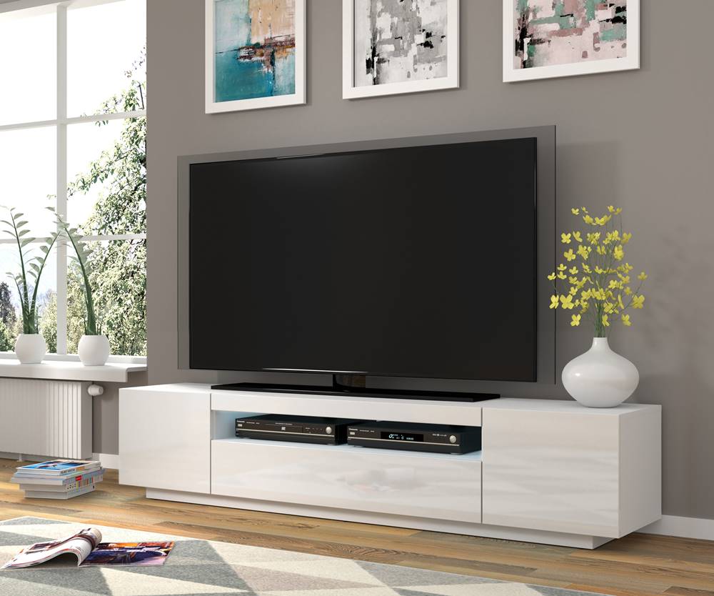 ARTBm  TV stolík AURA 200 | biely - biely lesk, značky ARTBm
