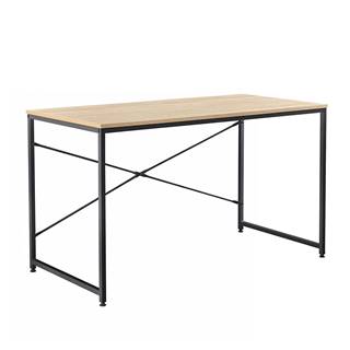 Písací stôl dub/čierna 120x60 cm MELLORA