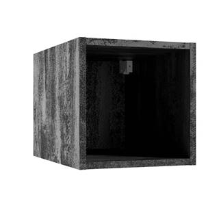 MERKURY MARKET Kúpeľňová skrinka Qubik čierny betón 30x30x44, značky MERKURY MARKET