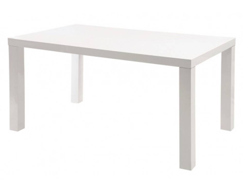 ASKO - NÁBYTOK Jedálenský stôl Leo, 160x80 cm, biely lesk, značky ASKO - NÁBYTOK