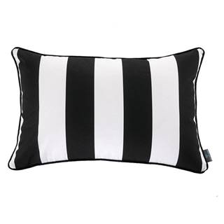 WeLoveBeds Čierno-biela obliečka na vankúš  Belts, 40 × 60 cm, značky WeLoveBeds