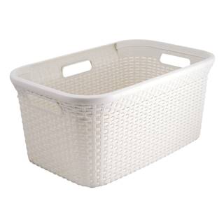 Biely kôš na bielizeň Curver Style Basket, 45 l