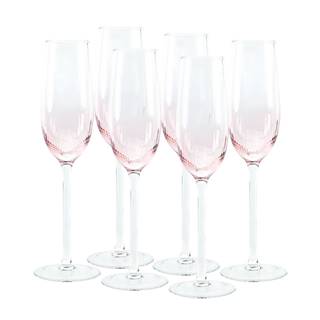 Poháre na šampanské set 6 ks 280 ml ružová CELESTE TYP 1