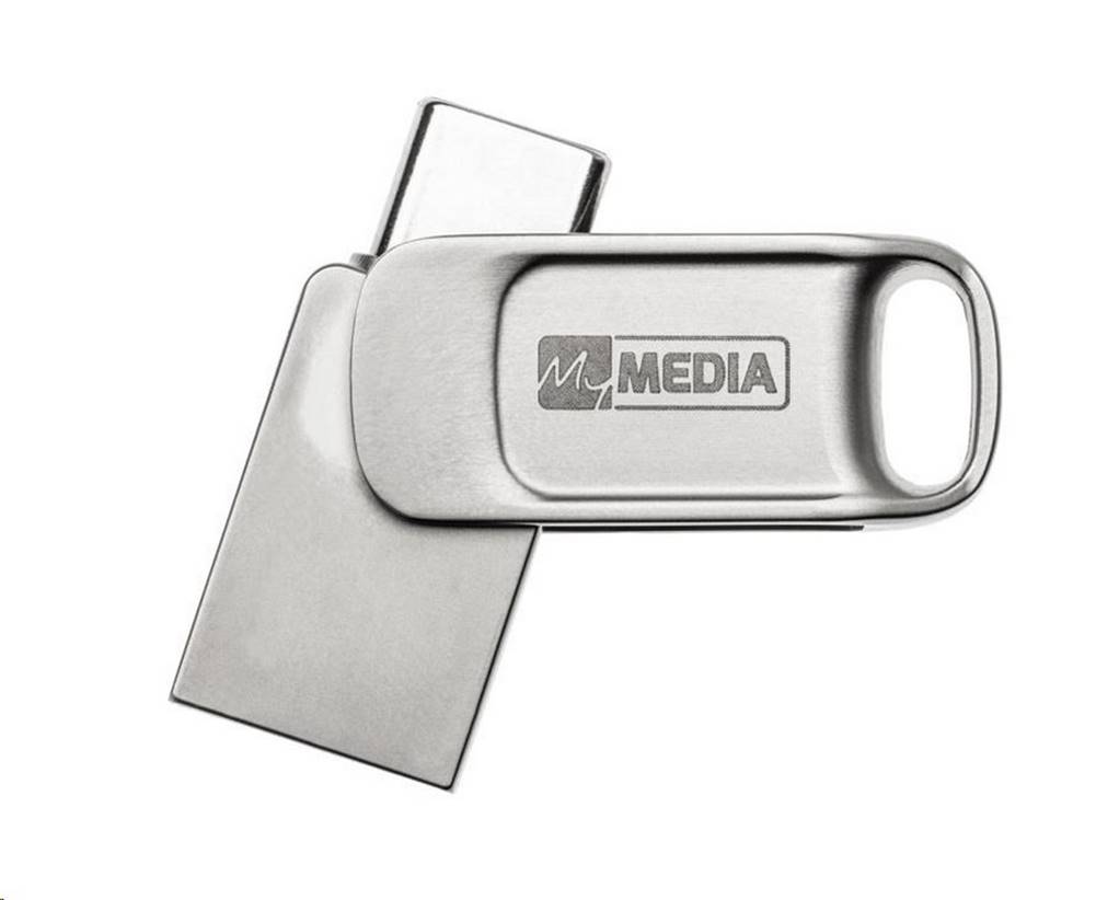 MYMEDIA  16GB USB FLASH 2.0 MYDUAL STRIEBORNY, USB-C/USB-A, značky MYMEDIA