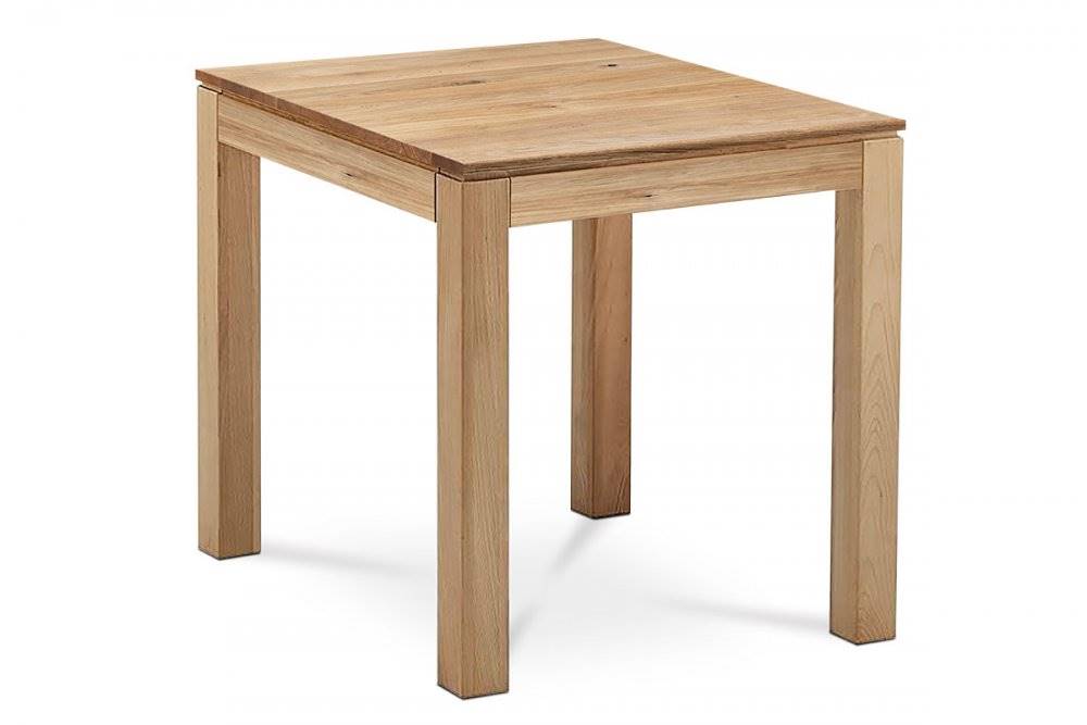 AUTRONIC  DS-D080 OAK Jedálenský stôl 80x80x75 cm, masív dub, povrchová úprava olejom, nohy 8x8x cm, značky AUTRONIC