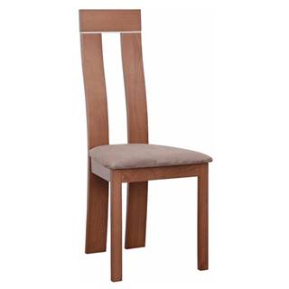 Kondela KONDELA Drevená stolička, čerešňa/látka hnedá, DESI, značky Kondela