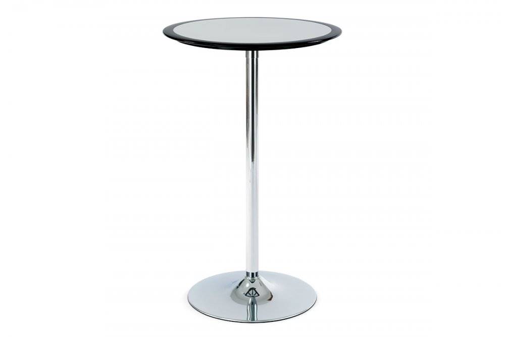 AUTRONIC  AUB-6050 BK barový stôl, plast čierno/strieborný, pr.60cm, značky AUTRONIC