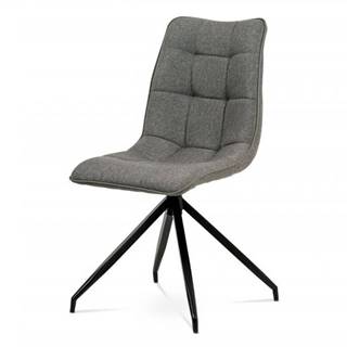 AUTRONIC  HC-396 COF2 jedálenská stolička, hnedá látka + ekokoža, kov antracit, značky AUTRONIC