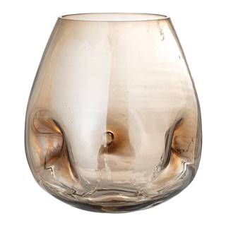 Bloomingville Hnedá sklenená váza  Ifza, výška 20 cm, značky Bloomingville