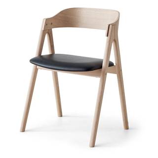 Hammel Jedálenská stolička z dubového dreva s koženým sedákom Findahl by  Mette, značky Hammel