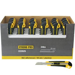 STREND PRO Noz  UKBOX-86-9, 9 mm, odlamovací, plastový, Sellbox 24 ks, značky STREND PRO