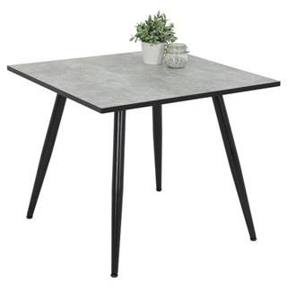 Sconto Jedálenský stôl ALENA II T betón/čierna, značky Sconto