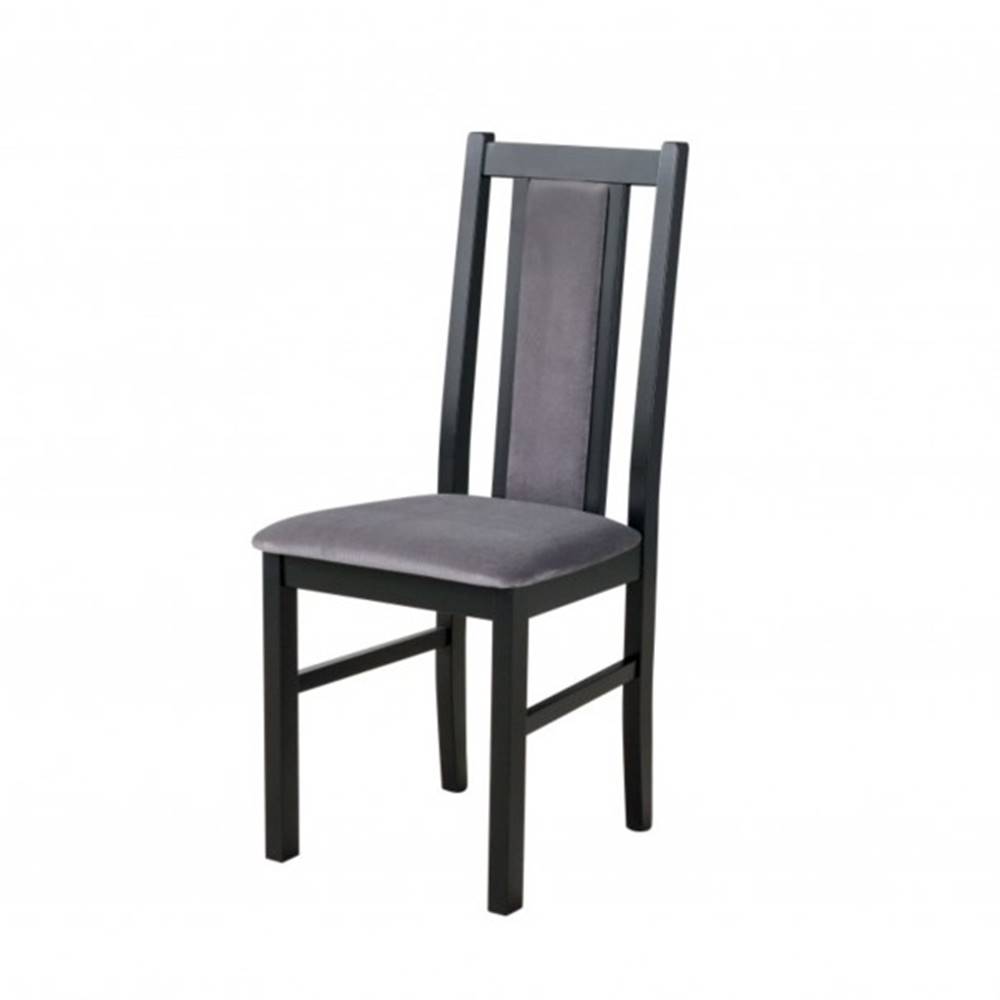 Sconto Jedálenská stolička BOLS 14 čierna/antracitová, značky Sconto