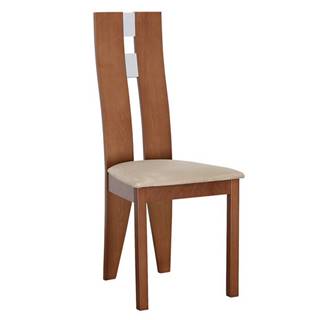 Drevená stolička čerešňa/látka béžová BONA NEW