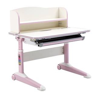 Rastúci písací stôl ružová/biela ALAMO