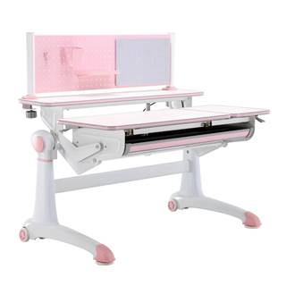 Rastúci písací stôl ružová/biela KANTON