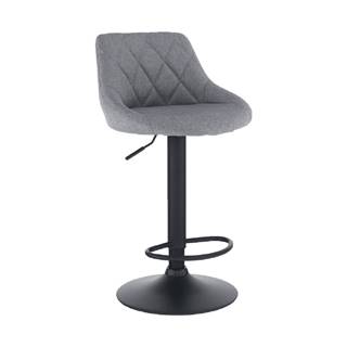 Barová stolička látka sivá/čierna TERKAN P3 poškodený tovar