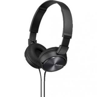 Sony  MDRZX310AP, černá náhlavní sluchátka řady ZX s ovladačem na kabelu, značky Sony