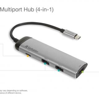 Verbatim  USB-C dokovací stanice na USB-C 3.1, 2x USB-A 3.0 a HDMI, značky Verbatim