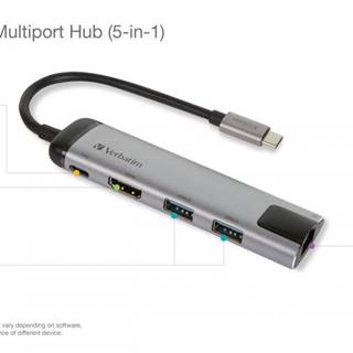 Verbatim  USB-C dokovací stanice  na USB-C 3.1, 2x USB-A 3.0, HDMI a Gigabit Ethernet, značky Verbatim