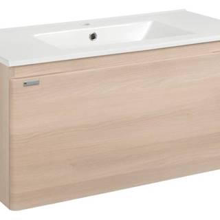 Kúpeľňová skrinka s umývadlom Naturel Ancona 90x45x46 cm akácie ANCONA290DV