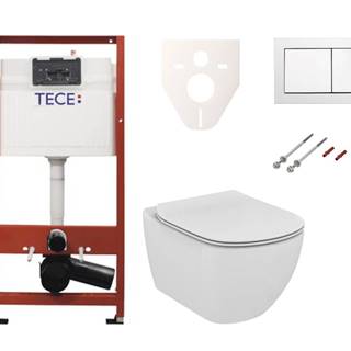 Cenovo zvýhodnený závesný WC set TECE do ľahkých stien / predstenová montáž + WC Ideal Standard Tesi