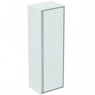 Kúpeľňová skrinka vysoká Ideal Standard Connect Air 40x30x120 cm v kombinácii biela lesk / svetlo šedá mat E0834KN